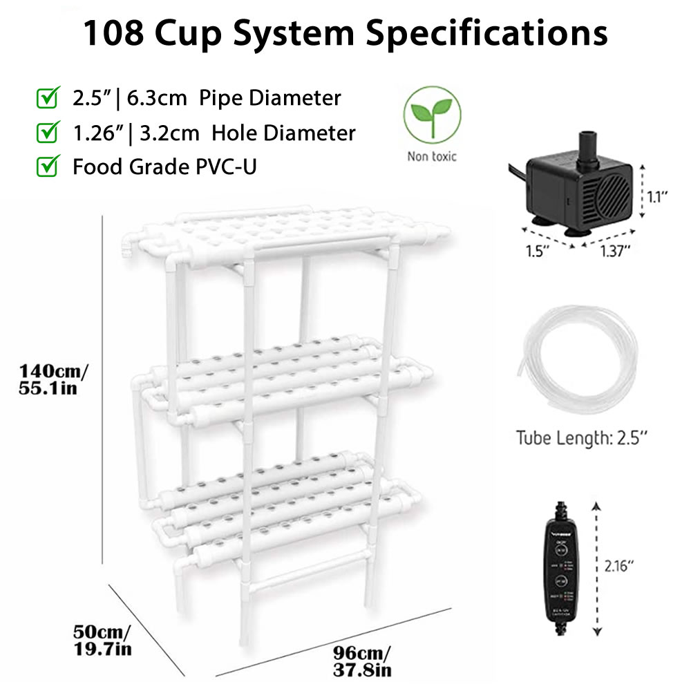 108 Cup NFT Hydroponic Kit: image 7
